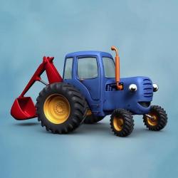 Синий трактор – По полям